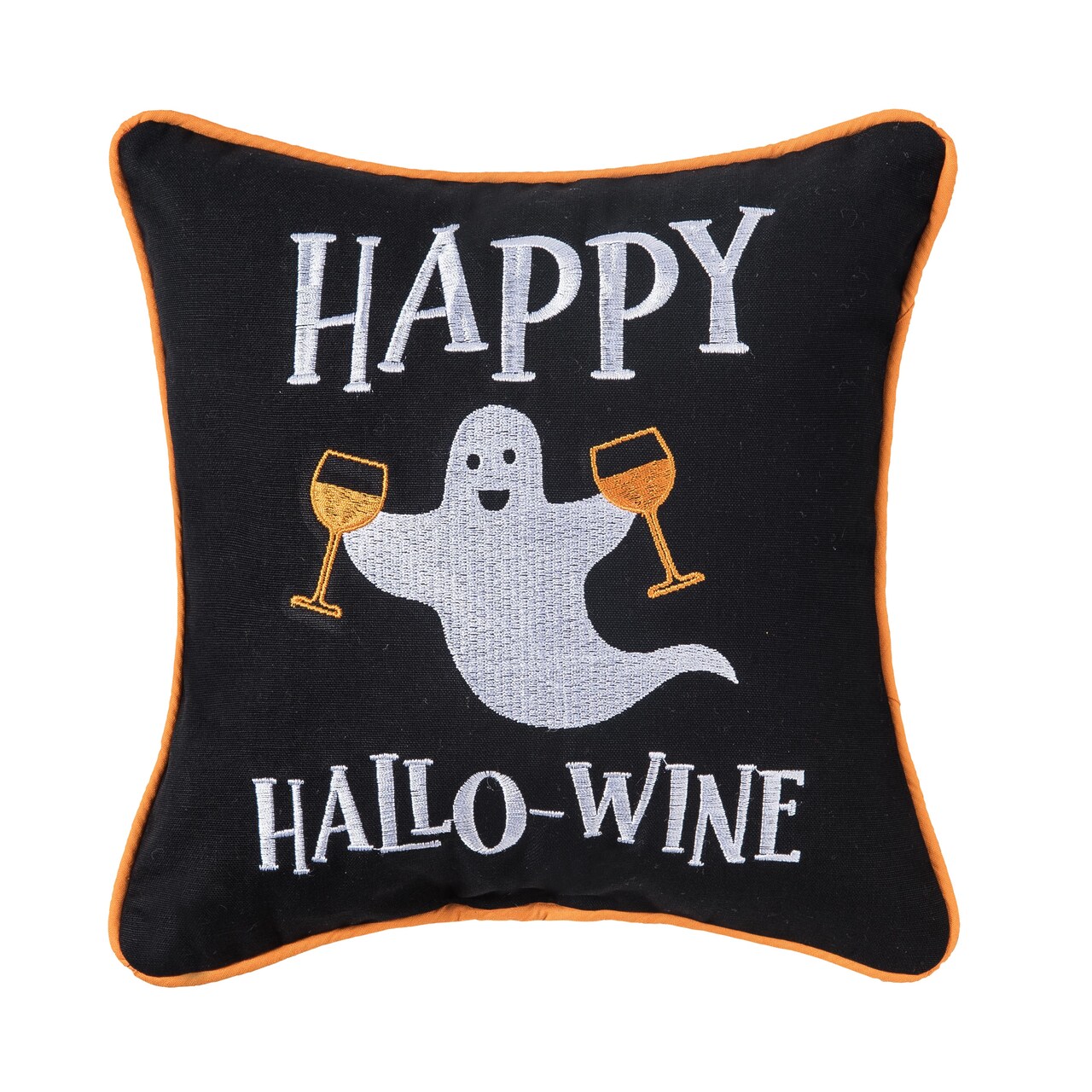 Halloween Ghost Spirits Petite Humorous Accent Pillow 10" x 10"